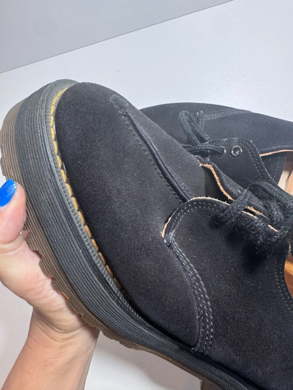 Dr. Martens 1461 Bex Suede Oxford Shoes Made in England UK 8 US 9 Vintage Grunge